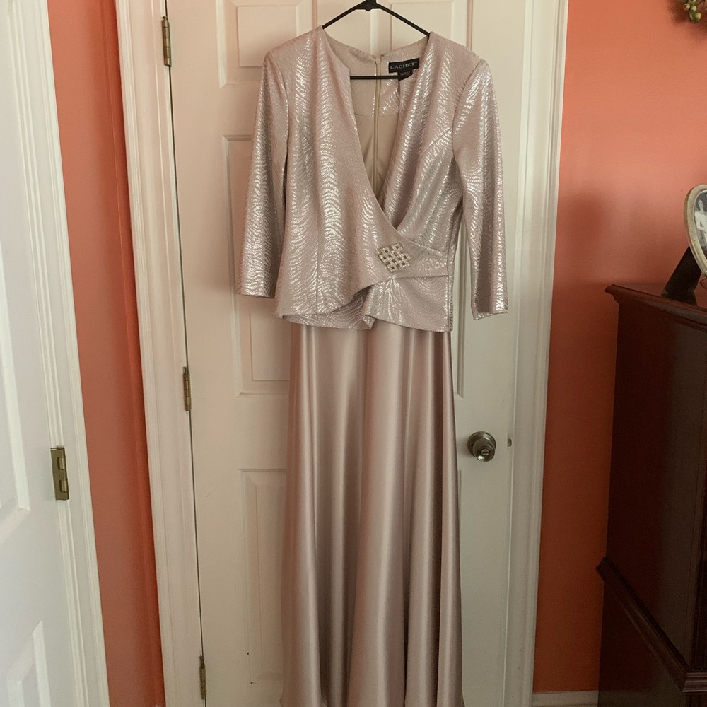 Mother of the Bride floor length dress by Cachet